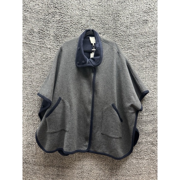 Joie Jackets & Blazers - Revolve Joie Kenzie Cape Jacket Oversized Blue Gray Wool Cashmere Blend M/L $598